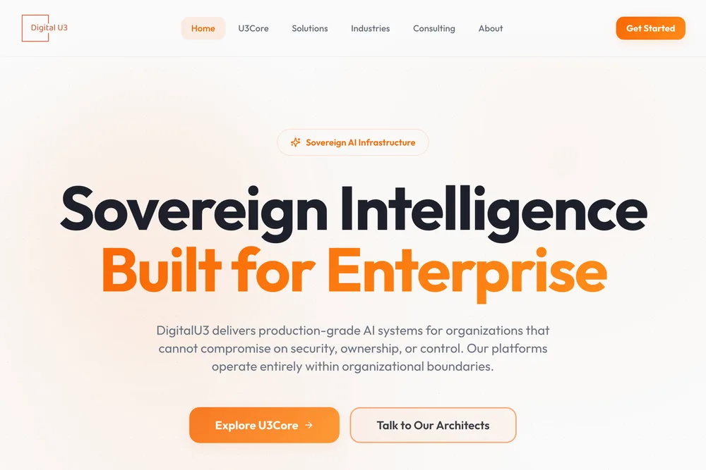 Startseite von Digital U3