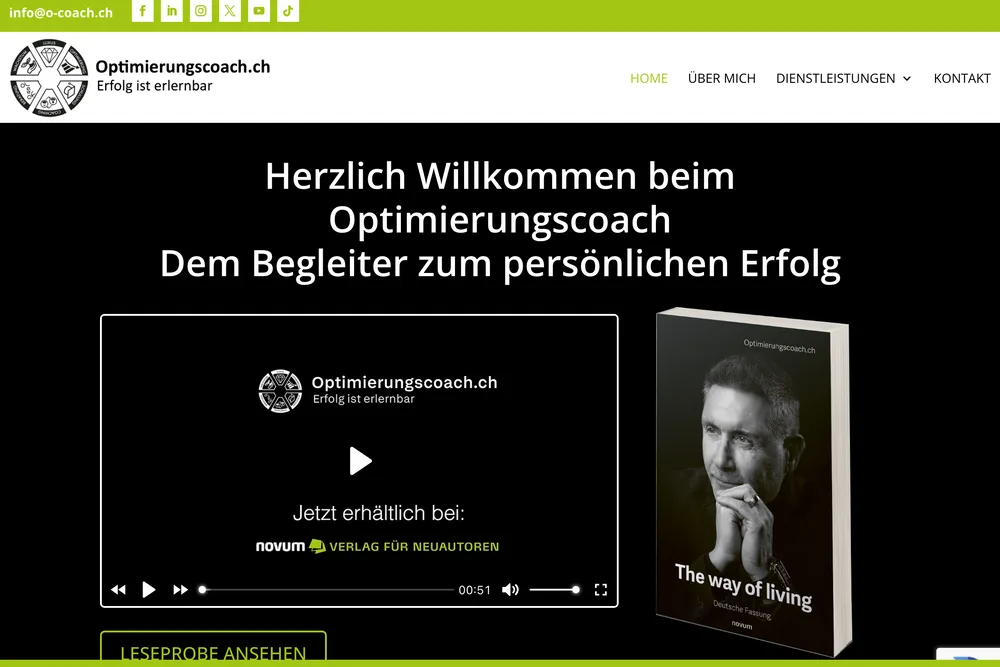 Startseite von Optimierungscoach